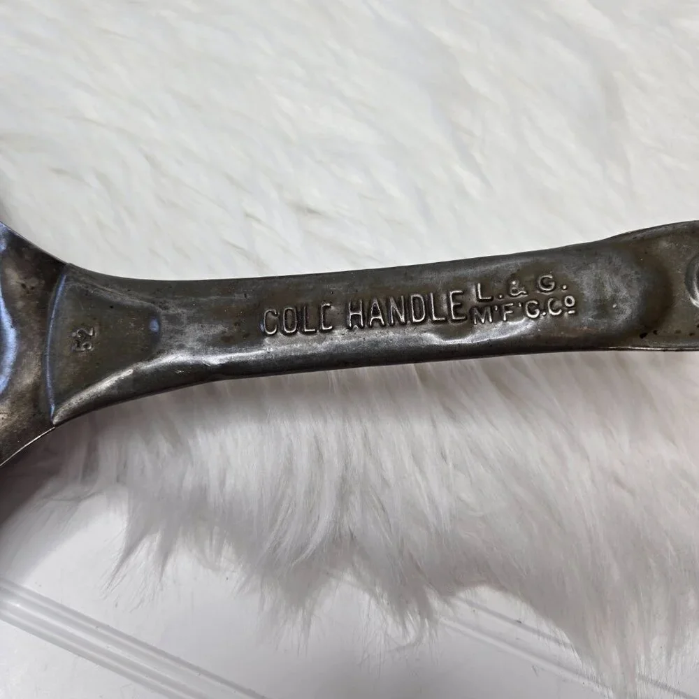 Vintage Antique L&G Cold Handle Cowboy Fry Pan Skillet 9